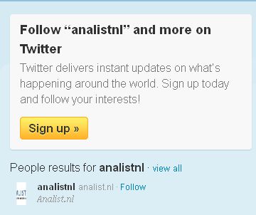 twitter analist.nl social media beleggen beurs aex